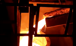 On site video of electric arc furnace smelting