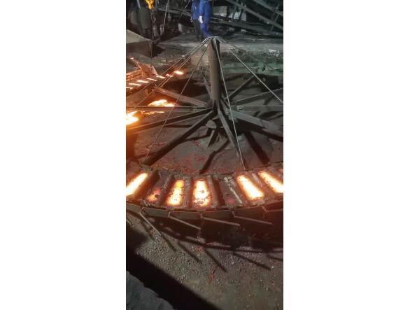 On site video of electric arc furnace smelting